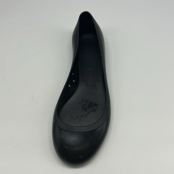 J Crew - Black Round Toe Ballet Flat Lightweight Jellies Ballet Flats Size 7 - Picture 9 of 14